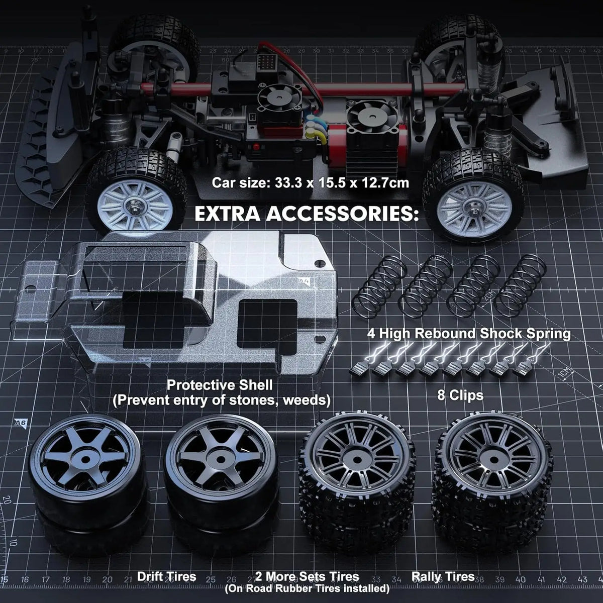 MJX Hyper Go 14303 1/14 4WD RC Auto 65 km/h Brushless 2.4G Auto telecomandata Off-road Ad alta velocità RC Auto Camion giocattolo