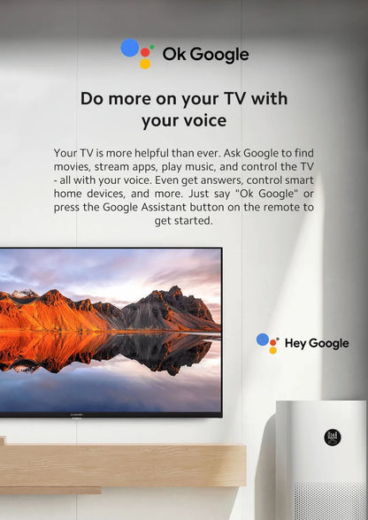Xiaomi TV A 32, dimensioni compatte con schermo colorato, suono dinamico con audio Dolby ™ , DTS-X e DTS Virtuale:X, Fini metallici di fascia alta