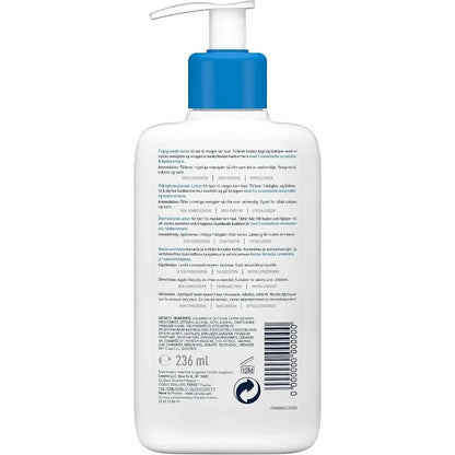 Lozione Idratante CeraVe 236ml Senza Profumo per Viso e Corpo con Ceramidi per la Cura della Pelle Secca