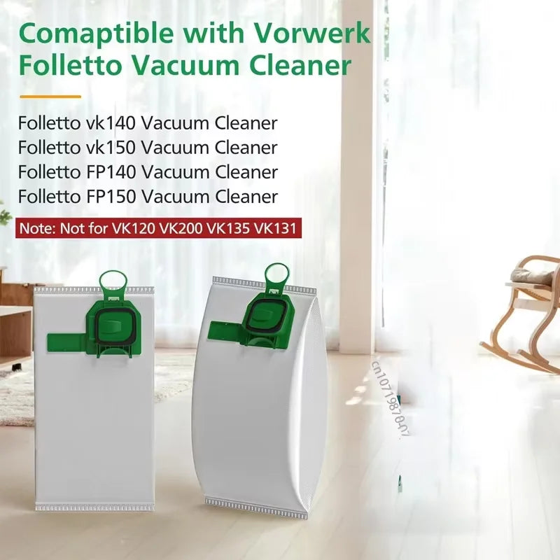 Kit sacchetto per la polvere compatibile per Vorwerk Kobold VK140 VK150 FP140 FP150 sacchetto per aspirapolvere accessori filtri pezzi di ricambio