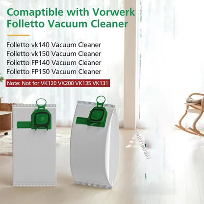 Kit sacchetto per la polvere compatibile per Vorwerk Kobold VK140 VK150 FP140 FP150 sacchetto per aspirapolvere accessori filtri pezzi di ricambio