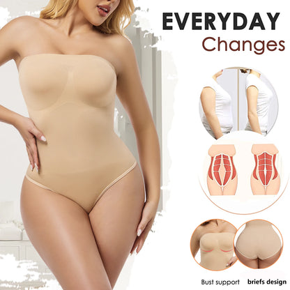 Tuta senza spalline da donna Shapewear Nuovi slip sexy Body Butt Lifter Compressione Vita Trainer Push Up Backless Shaper