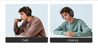 Cuffie Wireless ANC Baseus 80H, Auricolari Over-Ear con 95% di Cancellazione del Rumore, Cuffie Bluetooth 6.0 BH1 NC LITE