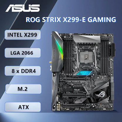 Scheda Madre ASUS STRIX X299-E GAMING Socket 2066 Intel X299 DDR4 128GB M.2 Supporto Core I9-10900X I9-9960X I9-10980XE I9-10900