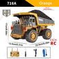 ZWN 1/16 1/20 Escavatore telecomandato Autocarro con cassone ribaltabile Modello RC Auto giocattolo Simulazione professionale in lega Veicolo da costruzione per bambini