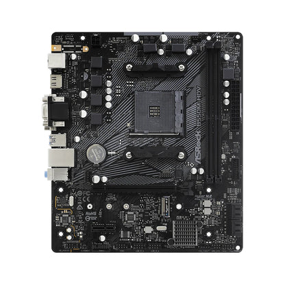 Scheda madre ASRock B550M-HDV, socket AM4, DDR4, 4733 MHz, 128 GB, PCIe 4.0, NVME M.2, formato MATX, compatibile con CPU Ryzen 5 5600, 5600G, 5700X3D, 5800X.