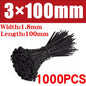 500/1000PCS fascette per cavi in Nylon di plastica fascette per cavi autobloccanti cinghie per cavi regolabili anello di fissaggio fascette per cavi per ufficio a casa