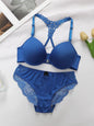Signore nero rosso blu con cerchi in acciaio fibbia anteriore bellissimo set di biancheria intima reggiseno pull up posteriore A2128