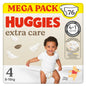 Huggies Extra Care, Pannolini Taglia 4 (8-16 Kg) Pacco Mega, 76 Pz
