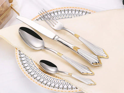Set di 6 cucchiai da tavola da 6 cucchiai da zuppa in acciaio inossidabile Set di cucchiai da zuppa Royal 6 pezzi per cucina/casa/ristorante