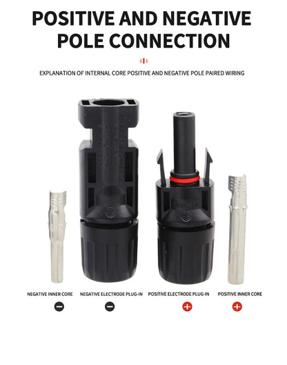 10/50/100 set connettore solare spina 30A 50A 1500V per connettore pannello solare resistente ai raggi UV Cina continentale cavo MC 2.5/4/6mm2