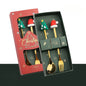 Set cucchiaio e forchetta natalizio in acciaio inossidabile caffè tè utensili da dessert confezione regalo design albero di Babbo Natale facile da pulire     6/4/2/1PZ