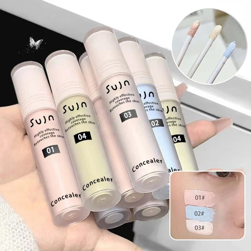 Correttore Liquido Illuminante ad Alta Copertura, Fondotinta Idratante a Lunga Durata per Contorno Viso, Modifica il Tono della Pelle