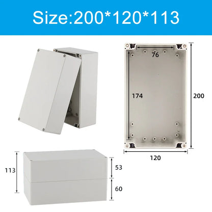 Scatola di giunzione in plastica ABS serie F Cavo a vite Scatola di giunzione impermeabile personalizzata Custodia per scatola di giunzione elettrica esterna Ip66