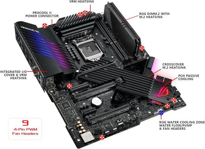 Scheda Madre ASUS ROG MAXIMUS XII APEX LGA1200 INTEL Z590 DDR4 M.2 Supporta CPU Core I3-10100F I3-10305 I5-10500 I7-10700K
