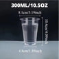 50/100 bicchieri di plastica trasparenti usa e getta, bicchieri per uso domestico, per succhi di frutta, caffè, gelato, utensili per feste di compleanno