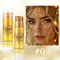 Stick Gel Glitterato con Paillettes Scintillanti, Ombretto Perlato Dorato ad Alta Lucentezza, Glitter per Viso e Corpo, Trucco per Feste Natalizie