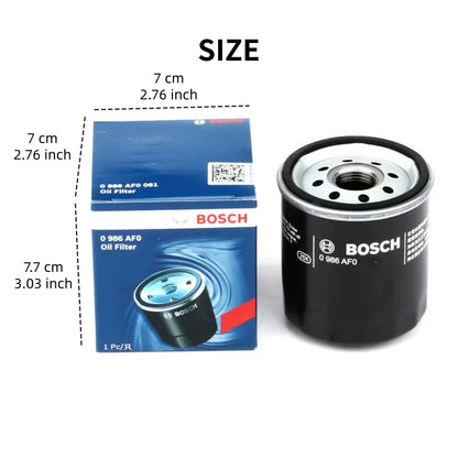 Filtro olio Bosch AF0061 per Toyota Corolla, Yaris/Vitz, Camry, Solara, Wish, RAV4; per LEXUS S250, S300H, N-X250 [OE: 9091510003]