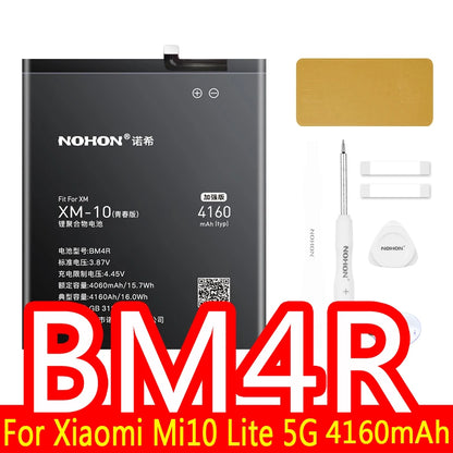 NOHON Batteria Per Xiaomi Mi 10 9 8 11T Pro 10T 11 Lite 12 12S 12X 13 6 5 MAX MIX 4 3 2 2S BM4R BM53 BM55 BM58 BM59 BP42 Batteria