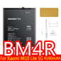 NOHON Batteria Per Xiaomi Mi 10 9 8 11T Pro 10T 11 Lite 12 12S 12X 13 6 5 MAX MIX 4 3 2 2S BM4R BM53 BM55 BM58 BM59 BP42 Batteria
