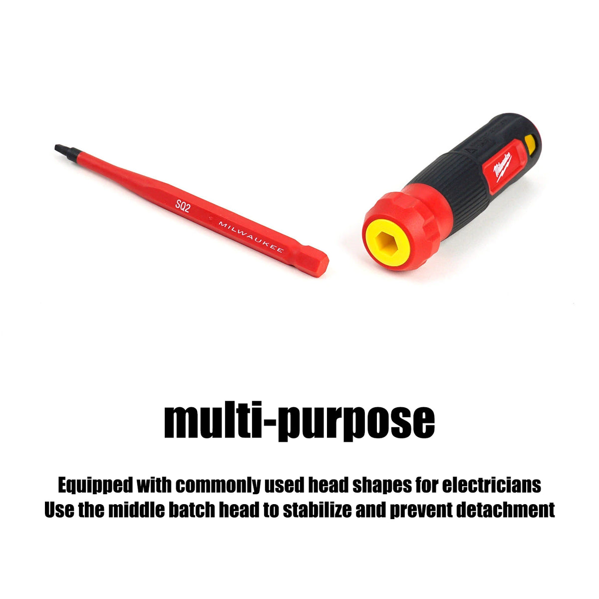 Milwaukee Set Cacciaviti Isolati 4-in-1 1000V con Punte Sottili Intercambiabili, Set Cacciaviti Multiuso, Utensile Manuale 48-22-2216