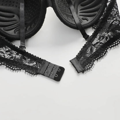 Reggiseno push up in due pezzi da donna in pizzo semplice e sexy di alta qualità A3107