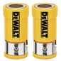 DEWALT Accessori per utensili Serie combinata con intaglio incrociato PH2 89MM 57MM 50MM Asta di prolunga per manica ad anello argento/giallo