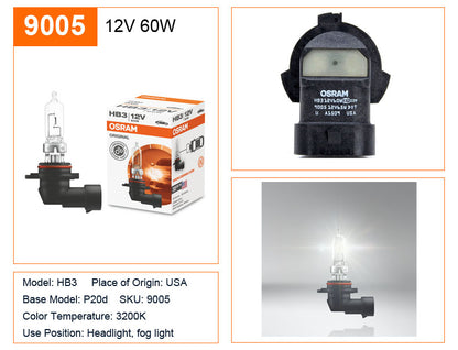 OSRAM 10 pz H4 H7 H11 HB3 HB4 Lampada Originale 3200 K Luce Frontale H8 H9 H16 9005 9006 Lampade Auto Lampadine Alogene Made in Germany USA