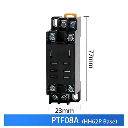 10 pz per relè di controllo miniaturizzati all'ingrosso piccolo relè intermedio AC 12V DC C24 AC220 HH52P HH53P HH54P HH62P HH63P HH64P