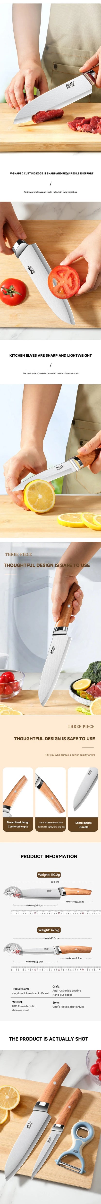 Coltello da cucina professionale per uso domestico – coltello multiuso per affettare, coltello da chef, coltello per frutta, utensili per la casa e per ristoranti.
