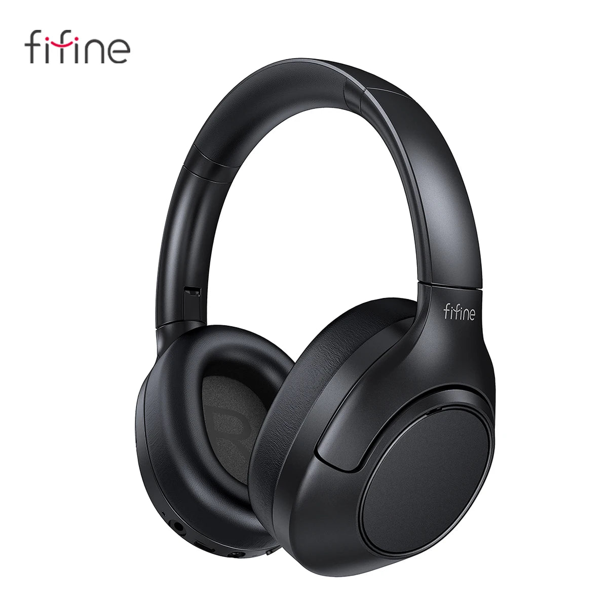 FIFINE Cuffie wireless Bluetooth per telefono/al pad, cuffie over-ear con cancellazione attiva del rumore per musica/gioco, portatili, 65H-X3