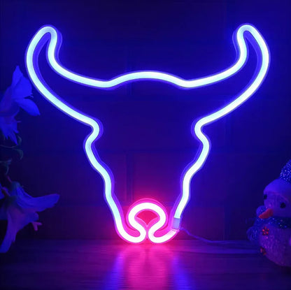 1 pezzo, luce al neon decorativa per un'atmosfera artistica moderna, decorazione da parete per feste natalizie, regalo per matrimoni, scene di laurea, alimentata tramite USB o a batteria (batteria non inclusa)