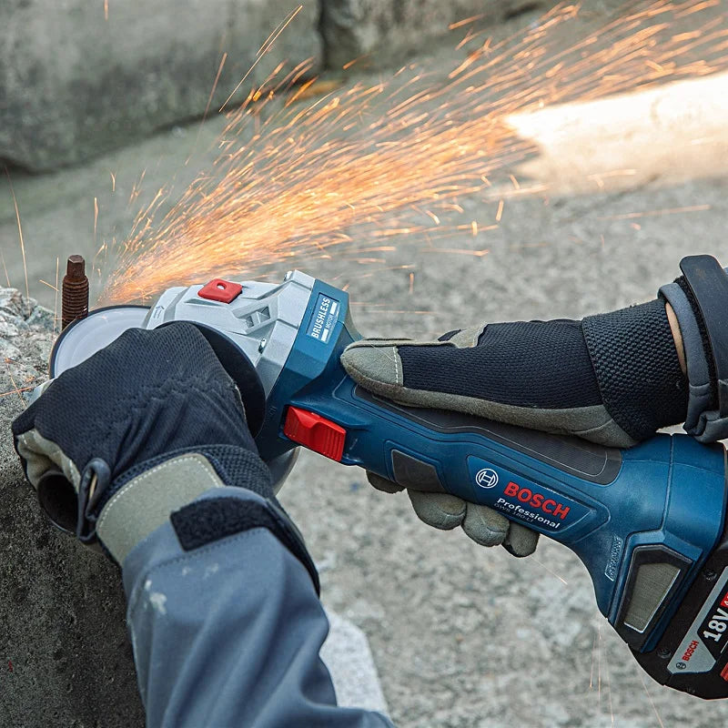 ‌ Smerigliatrice Angolare a Batteria Bosch GWS 18V-8 18V Li-ion Brushless, Utensile Elettrico per Taglio, Levigatura e Lucidatura