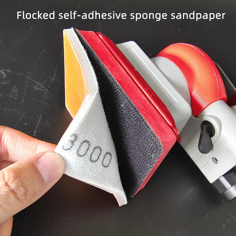 Set di carta vetrata in spugna 75x100mm, grana 400-3000, tamponi per lucidatura a umido/secco, abrasivo per rifinitura dei metalli automobilistici per superfici lisce