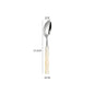 Nuovi posate in resina stile bambù 18/10 in acciaio inossidabile 304 posate classiche set di stoviglie argento blu verde crema trasporto di goccia