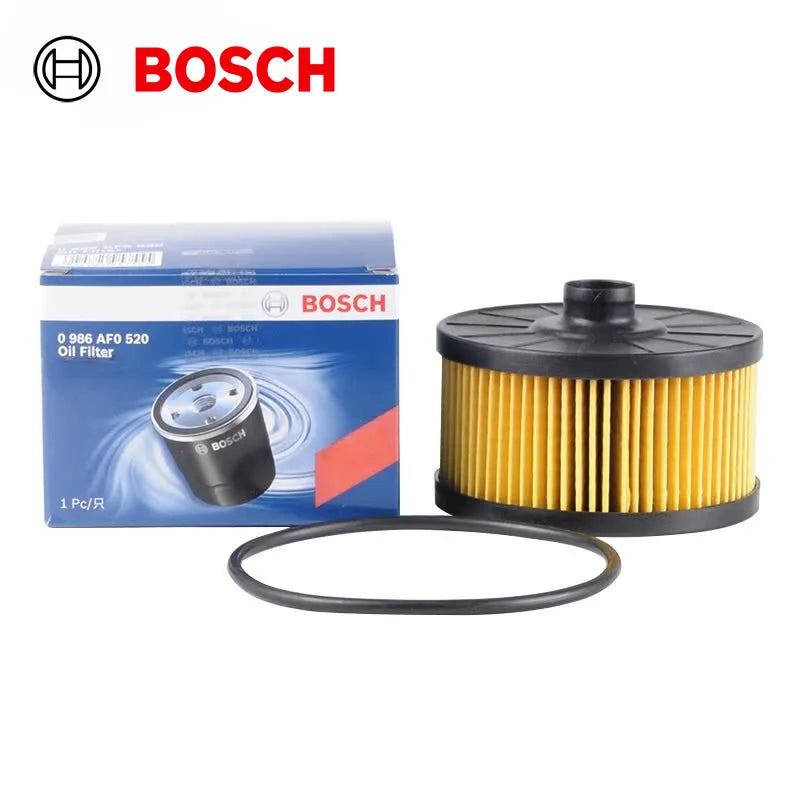 Filtro olio Bosch AF0520 per Renault Clio, Megane, Kangoo, Scenic; per Dacia Logan/Sandero/Duster; per Nissan Qashqai [codice originale: 15208-00Q0F].