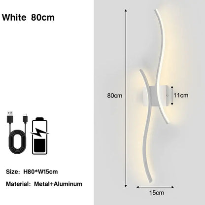 Lampade da parete a LED con batteria ricaricabile senza fili Sconce da parete per camera da letto Luci da parete dimmerabili touch 3CCT con corridoio telecomandato