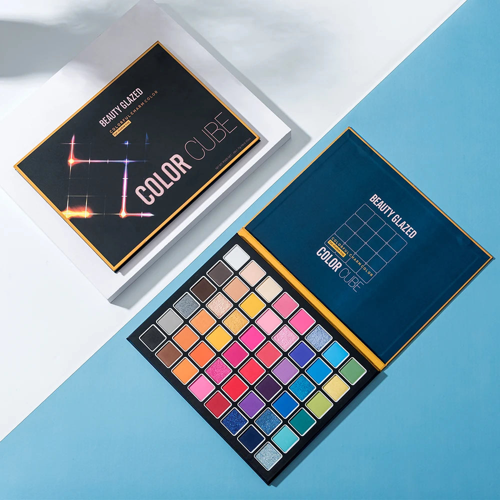 Piatto ombretto per trucco scenico, europeo e americano, eccitato, 48 colori