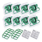 Per VK 200 FP 200 Parti per Vorwerk Kobold Sacchetto per aspirapolvere Filtro di ricambio 8 sacchetti VK200 + 2 filtri HEPA + 12 fragranze