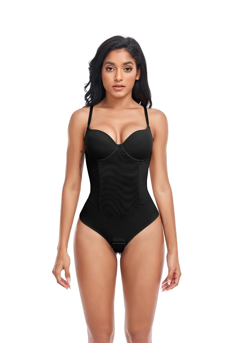 Perizoma Body Shapewear Donna Full Body Shaper Vita Trainer Ossa d'acciaio Pancia Controllo Biancheria intima Pancia piatta Sottoseno Corsetto