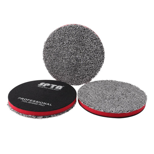 SPTA1PC 1"(25mm) 2"(50mm) 3"(80mm) 5"(125mm) 6"(150mm) Cuscinetti da taglio in microfibra per ceratura Lucidatura Rimozione del vortice dei graffi