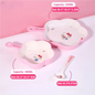 WUHE Set di Stoviglie per Bambini Hello Kitty, Ciotole e Piatti in Melamina, Design Cartoon per Ragazze, Senza BPA, Infrangibile, Lavabile in Lavastoviglie