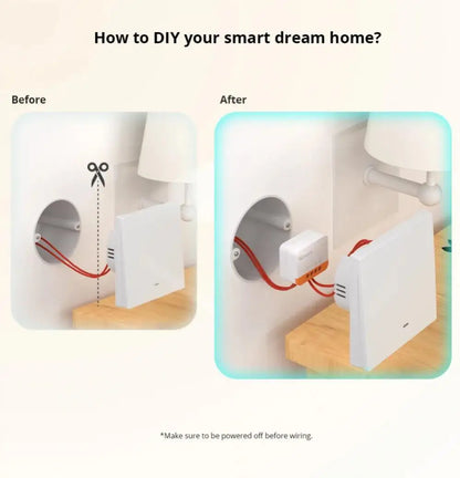 SONOFF ZBMINI L2 Extreme ZigBee Smart Switch Nessun cavo neutro richiesto Interruttore di controllo a 2 vie a 1 banda Funziona vocale Alexa con ZBBridge