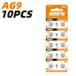 Batterie AG9 SR936SW/394 1.55V Alcaline a Bottone Ideali per Apparecchi Acustici, Orologi, Calcolatrici, Termometri, Giocattoli ecc.