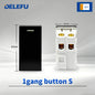 DELEFU Modulo Presa Combinabile Tipo-C Brasile - Uso Domestico - Nero - Assemblaggio Fai-da-te - Presa con Interruttore per Ricarica Rapida USB Tipo-C