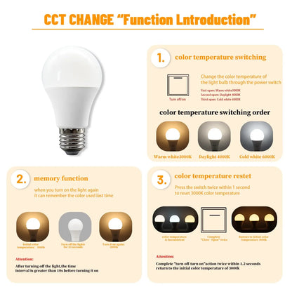 10 Lampadine LED E27 2200K 3000K 4000K 6000K AC100-240V Rosso Verde Illuminazione Colorata di Alta Qualità in Vetro PC per Arredamento Casa
