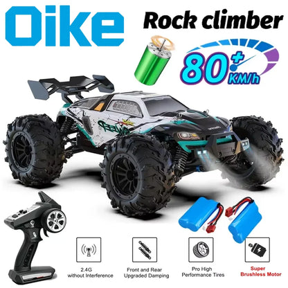 Auto radiocomandata Oike 4WD, fuoristrada 4x4, buggy ad alta velocità, camion super brushless, 50 o 80 km/h, auto da corsa con drift veloce, giocattolo, regalo
