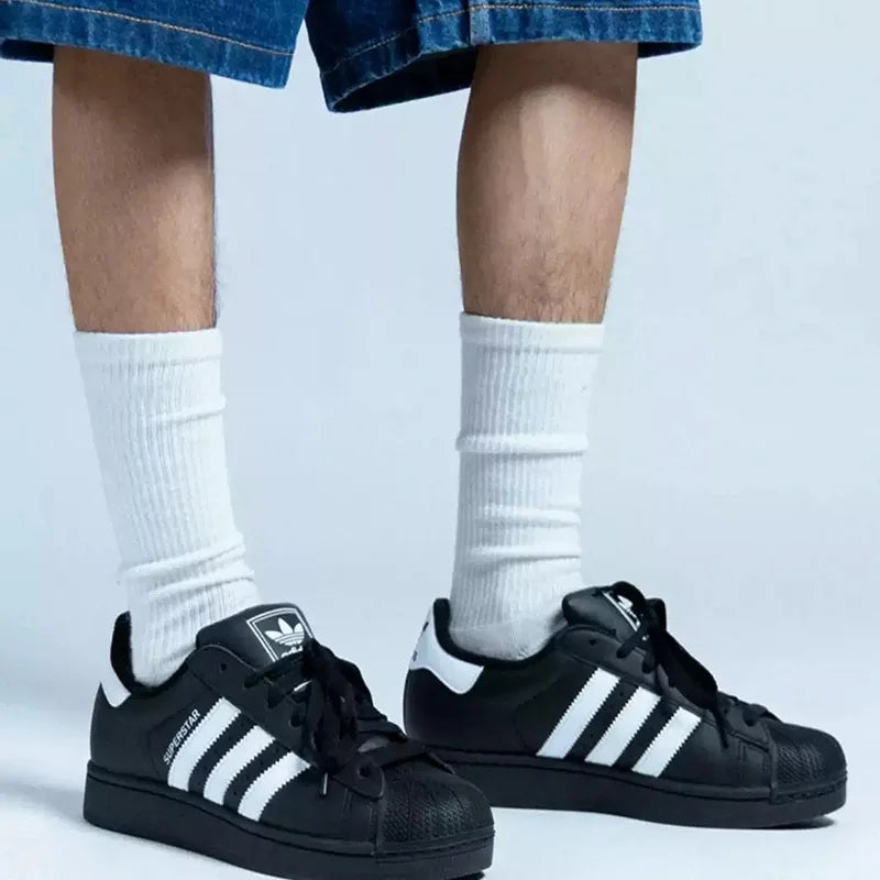 Scarpe Casual Adidas Superstar 2 Classic Shell Head per Uomo e Donna, Design Tricolore, Scarpe da Skate, Numero Modello: JI0079