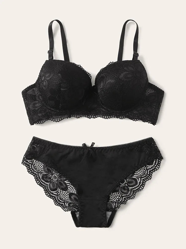 Set reggiseno in pizzo di nuova moda, reggiseno quotidiano multicolore, set da 2 pezzi, reggiseno sexy da donna, biancheria intima A2123