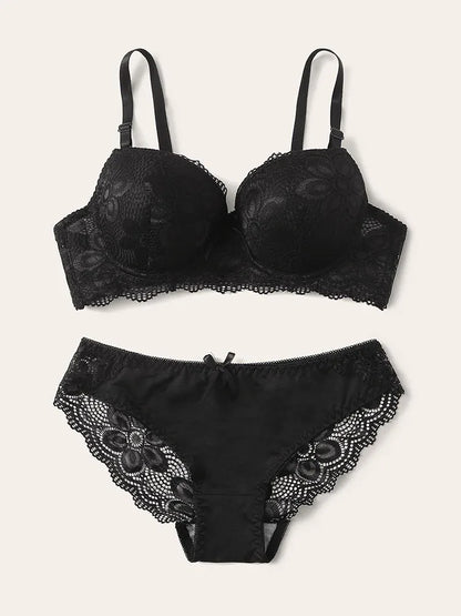 Set reggiseno in pizzo di nuova moda, reggiseno quotidiano multicolore, set da 2 pezzi, reggiseno sexy da donna, biancheria intima A2123